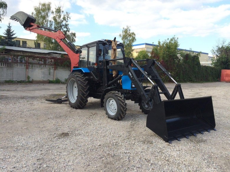 Трактор мтз 82 экскаватор