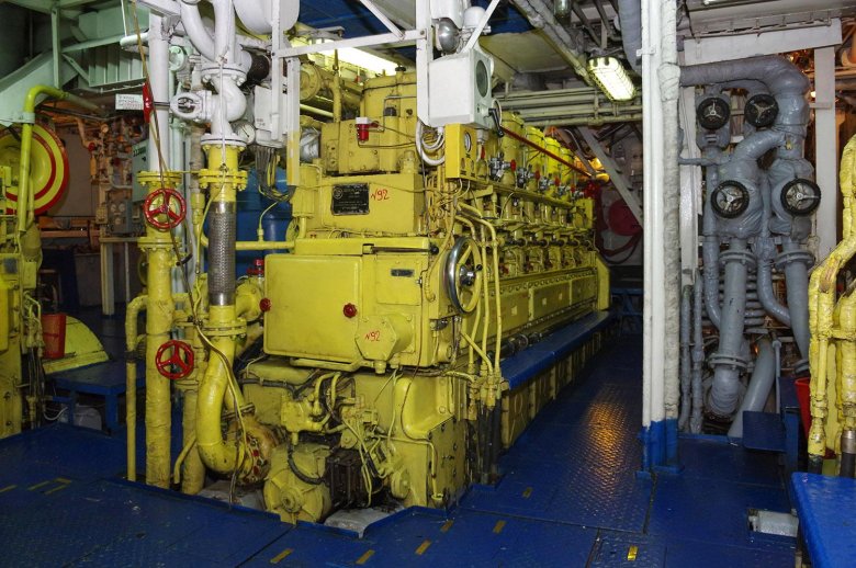 Машинное отделение на судне