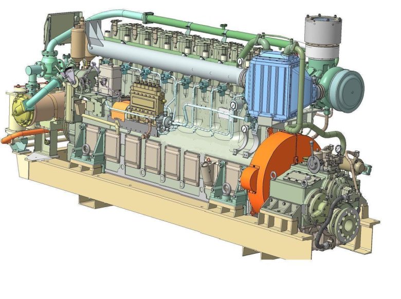 Судовой дизель генератор