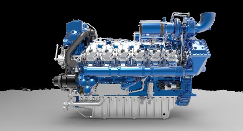 Судовой дизельный двигатель