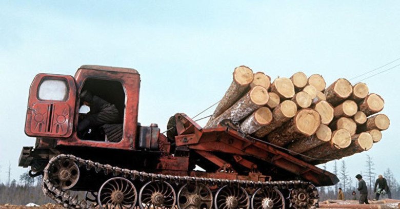 Трелёвочный трактор тт 4