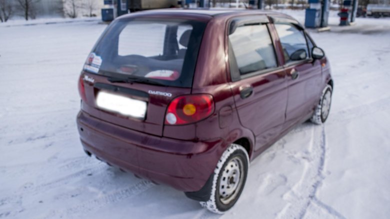 Матиз вишневый на колпаках