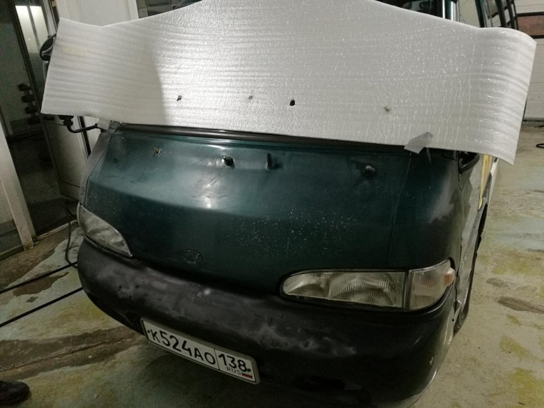 Утепления капота hiace