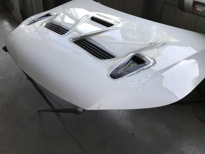 Капот стеклопластик тойота карина ед