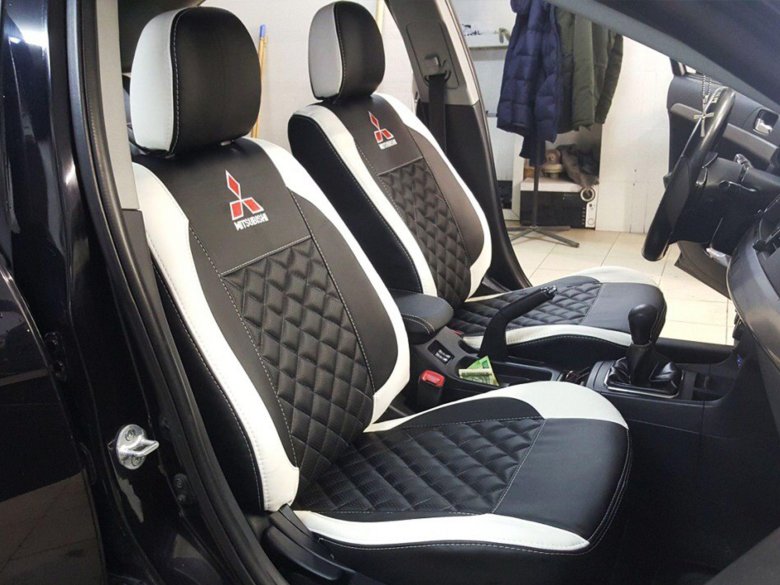 Чехлы из экокожи на митсубиси лансер 10