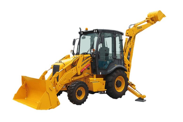 Китайский экскаватор погрузчик liugong