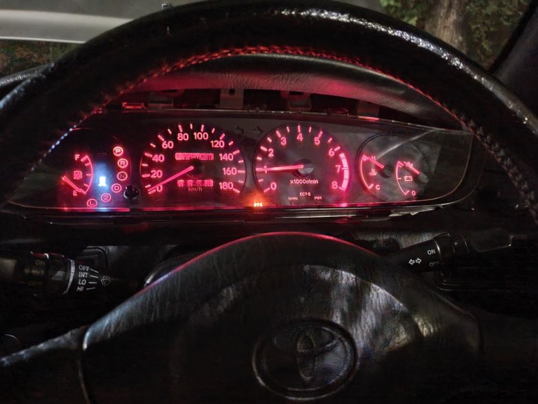 Toyota ceres 1993 приборная панель