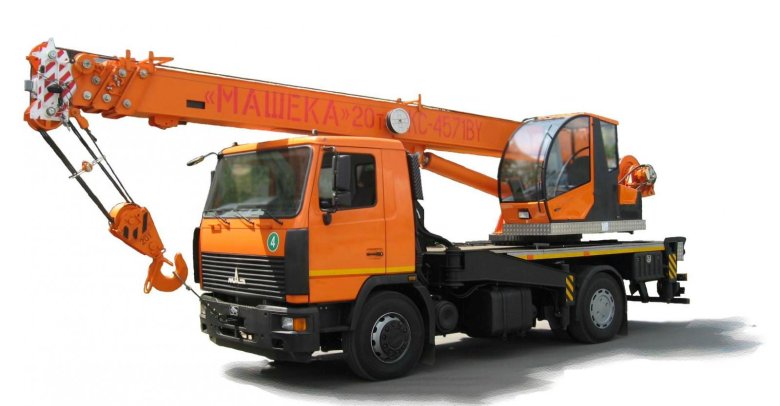 Автокран машека