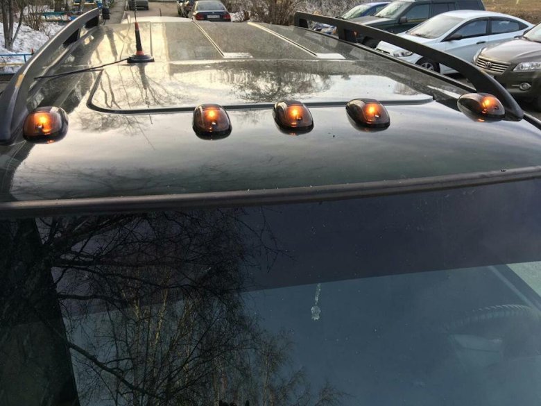 Габаритные огни на крышу уаз патриот