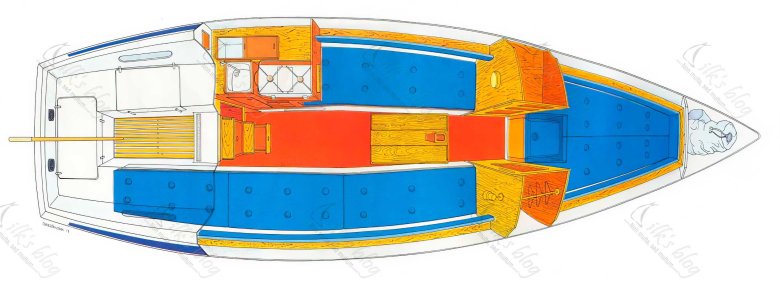 Яхта чертеж