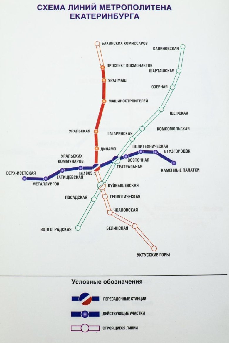 Схема харьковского метрополитена