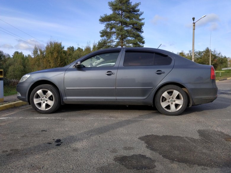 Серая шкода октавия