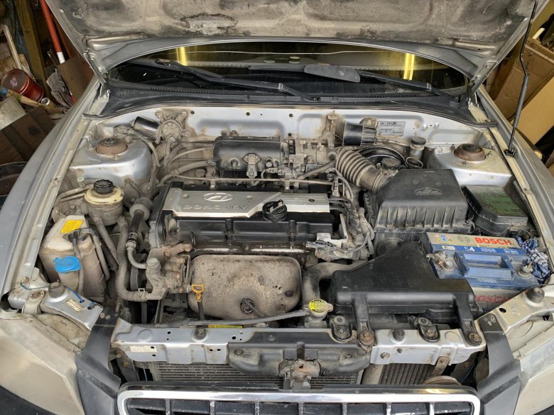 Подкапотное пространство хендай акцент