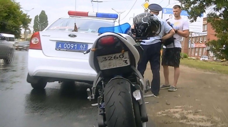 Штрафы на мотоцикл