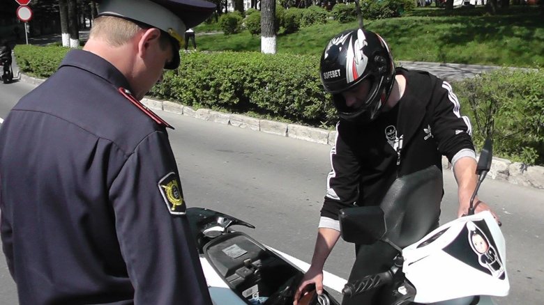 Мотоцикл полиция