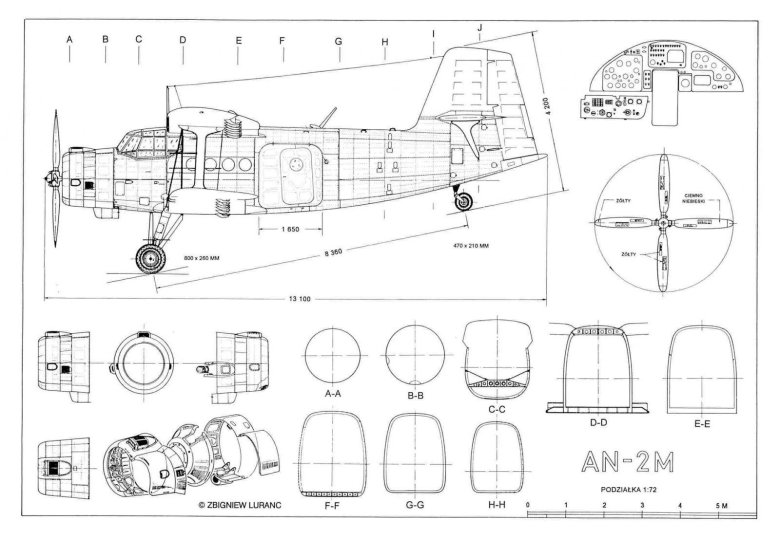 Чертежи самолёта ан 2