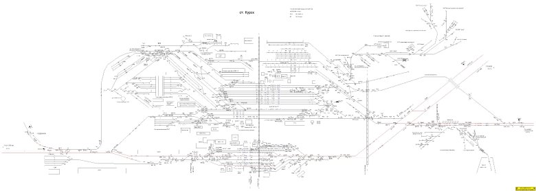 Схема жд станции