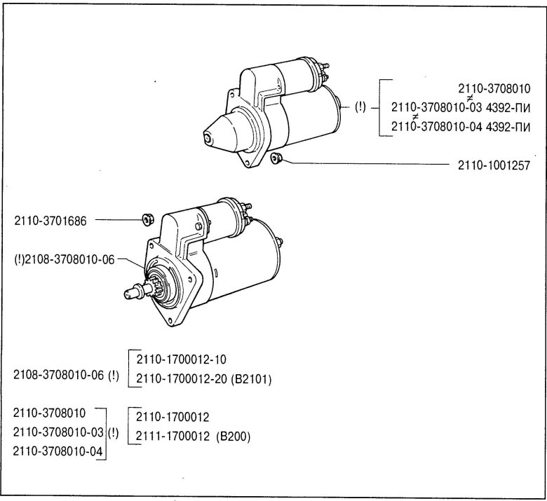 2110-3708010 стартер