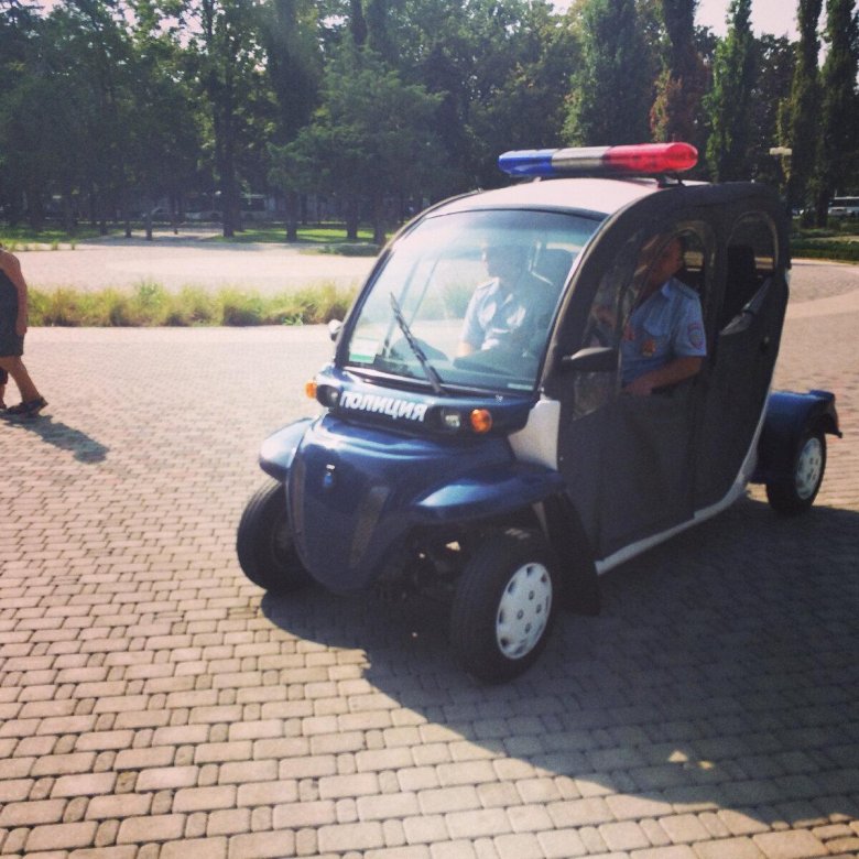 Электромобиль полицейская машина