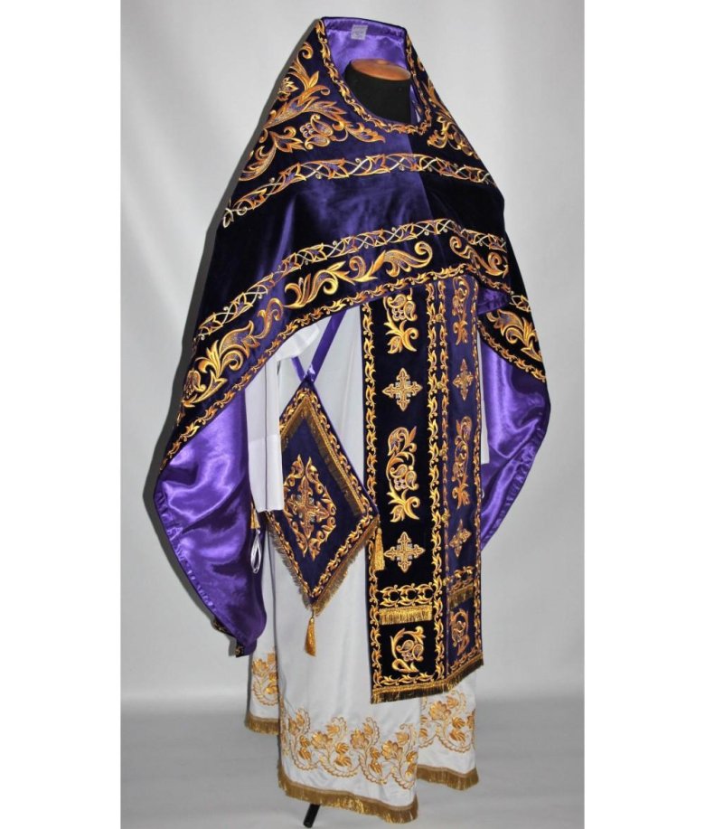 Иерейское облачение фиолетовое