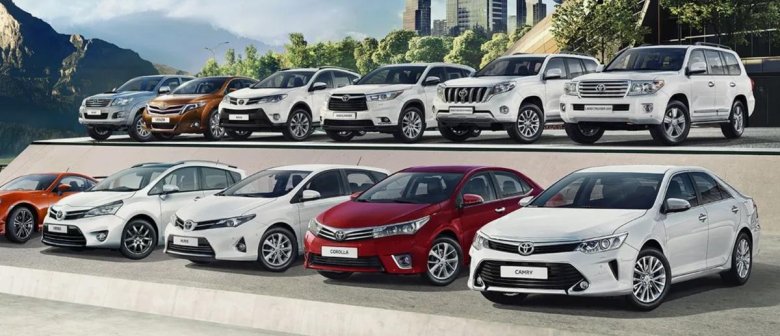 Тойота модельный ряд