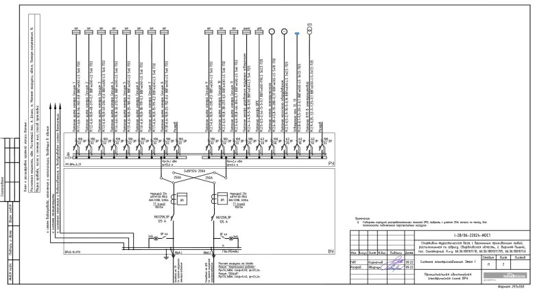 Однолинейная схема вру 0 4 кв