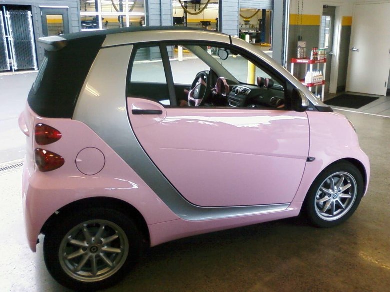 Smart fortwo розовый
