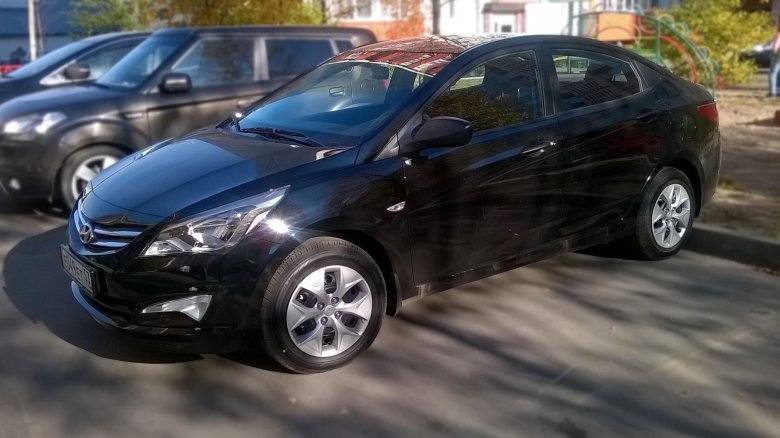 Hyundai solaris черный