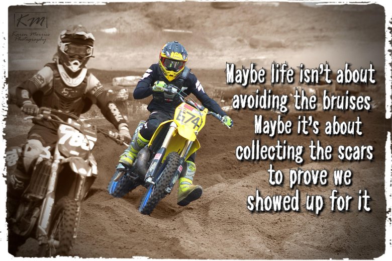 Dirt bike racing motocross