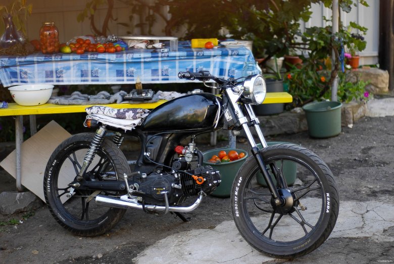 Тюнинг альфа мопед