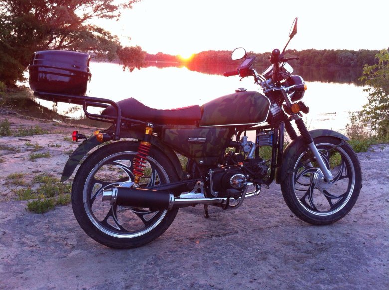 Мопед альфа 110 тюнингованный