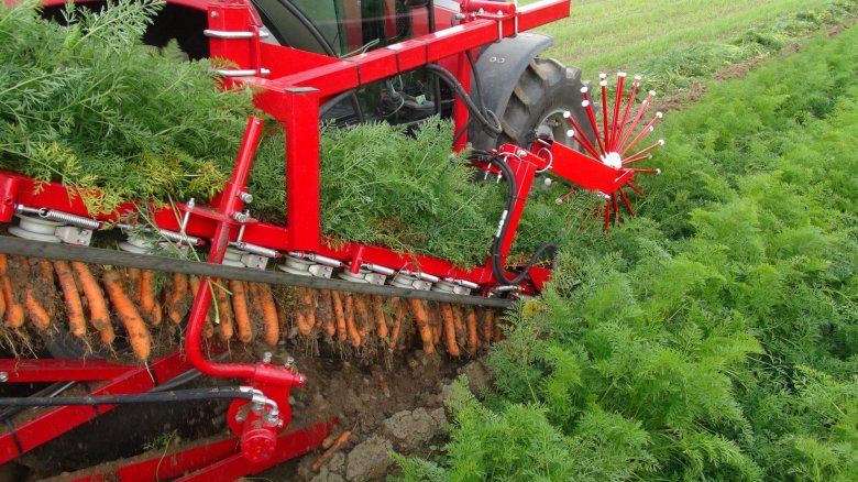 Морковоуборочный комбайн