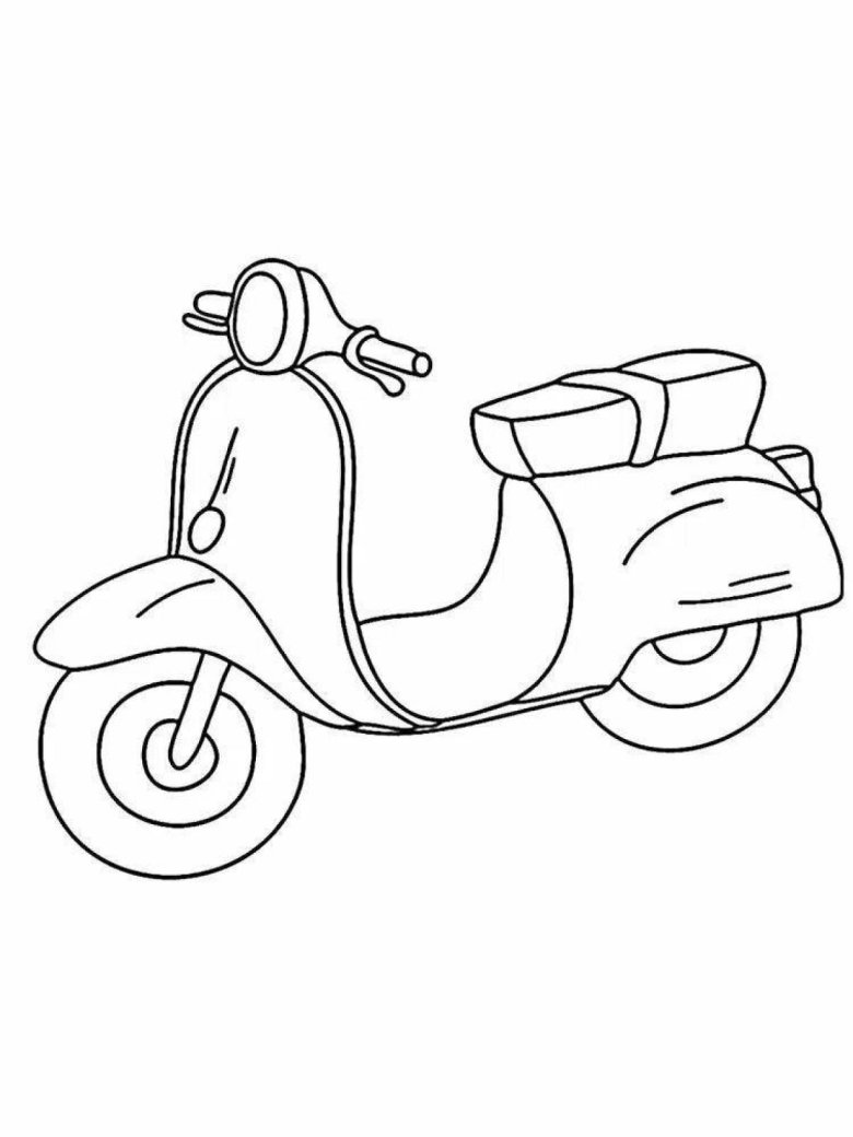 Раскраска скутер хонда дио