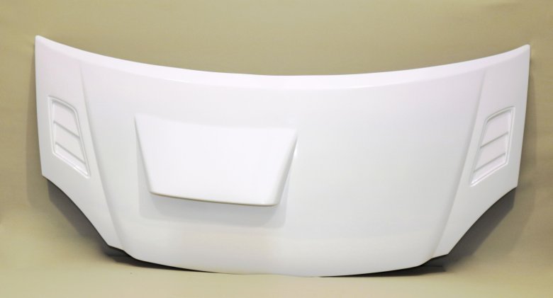 Капот на газель 3302 пластик белый