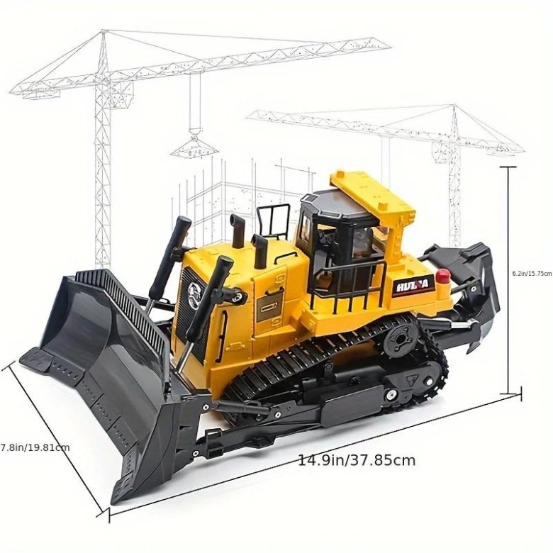 Бульдозер на радиоуправлении большой