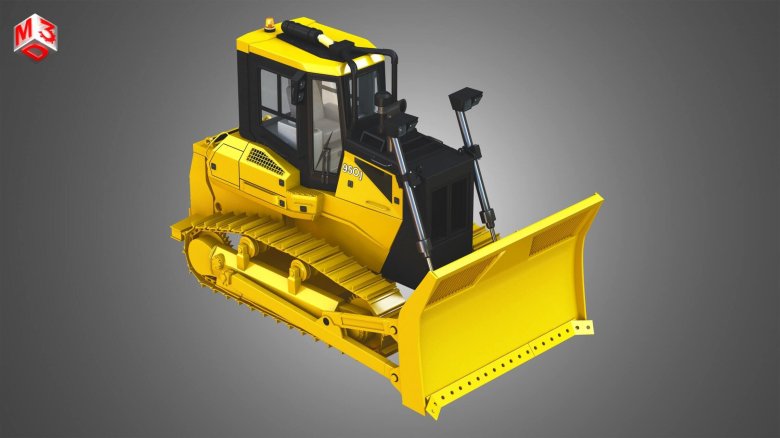 Бульдозер 3d