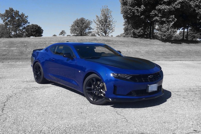Chevrolet camaro 2019 синий