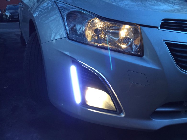 Ходовые огни шевроле круз