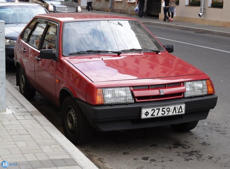 Ваз 2109 короткокрылая вишневая