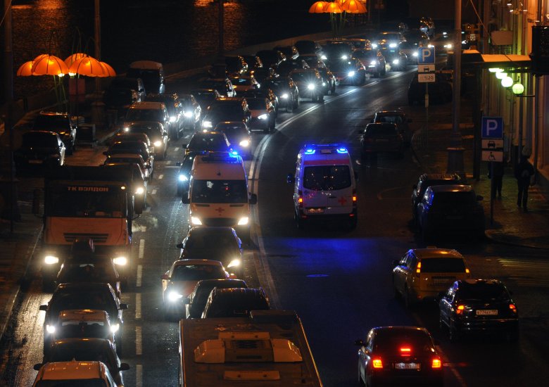 Ночные пробки в москве