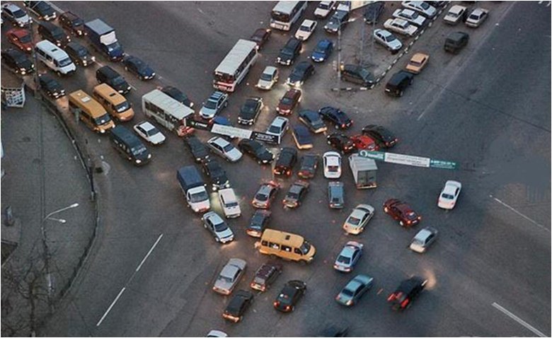 Пробка на перекрестке