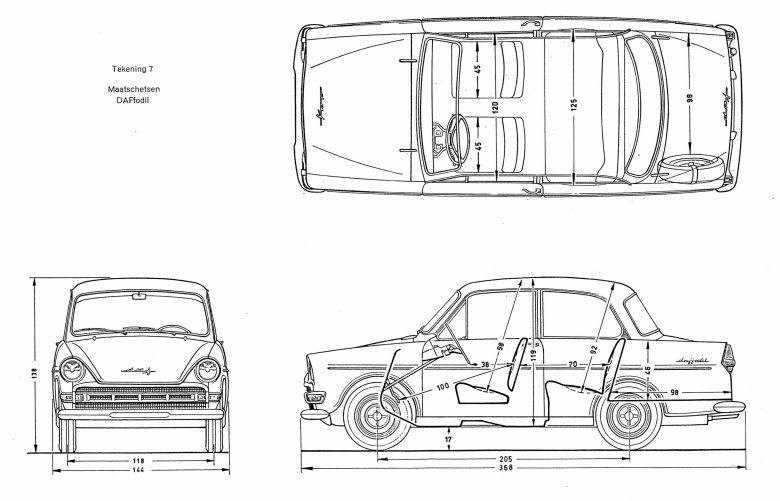 Москвич 412 габариты кузова