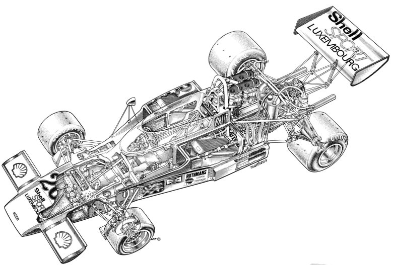 Болид f1 чертеж