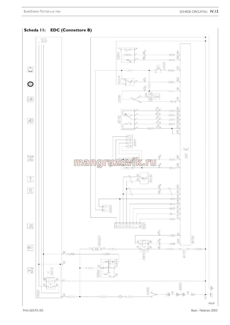 Схема зарядки ивеко еврокарго