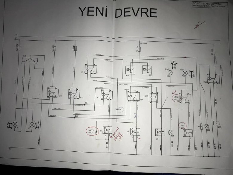 Продолжение электрической схемы