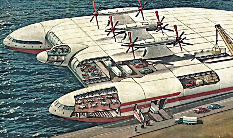 Ретрофутуризм экраноплан