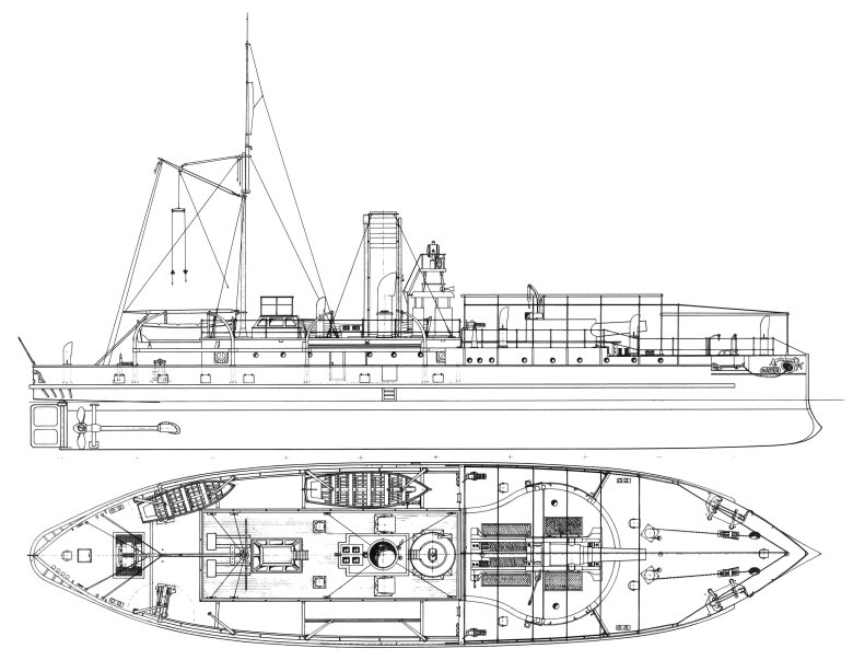 Канонерская лодка веспе модель