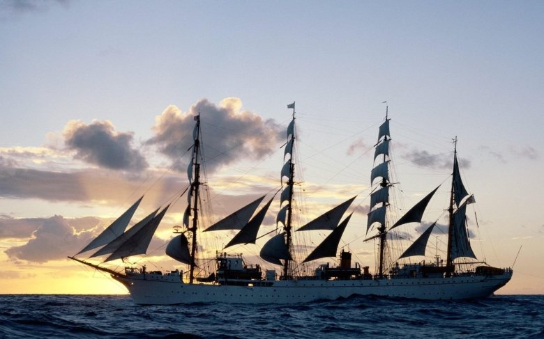 Баркентина корабль парусный