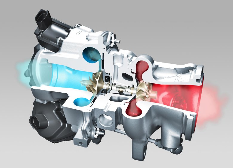 Турбокомпрессор в разрезе
