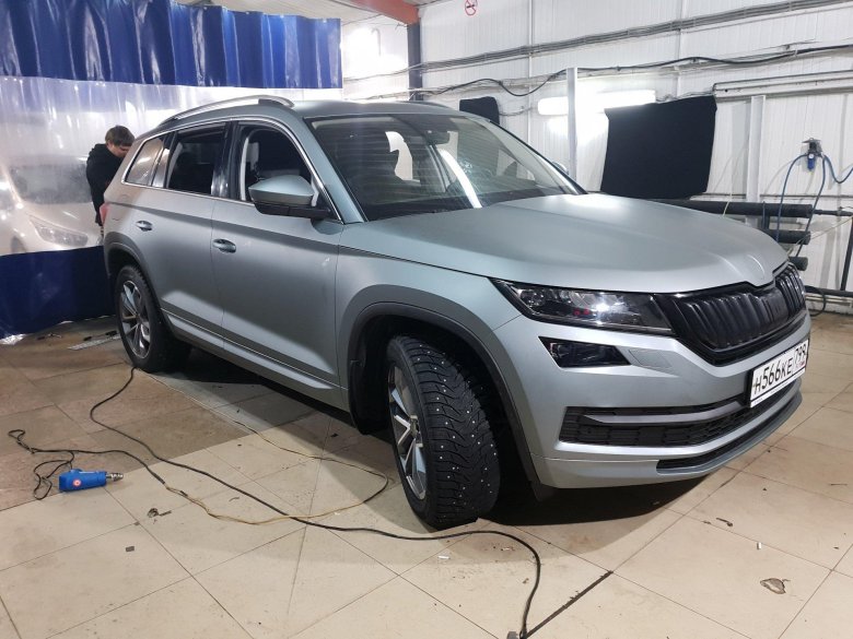 Skoda kodiaq серый